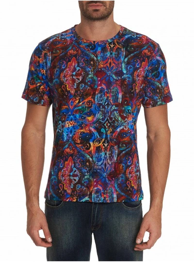 Robert Graham Men's Scrolls Multicolor Floral Paisley T-shirt