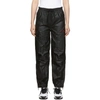 ALEXANDER WANG ALEXANDER WANG BLACK PLEATHER CHYNATOWN TRACK PANTS