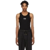 VERSACE JEANS COUTURE VERSACE JEANS COUTURE BLACK LOGO TANK TOP