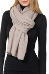 Amicale Cashmere Travel Wrap In 262beig