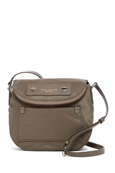 Marc Jacobs Preppy Nylon Mini Natasha Crossbody Bag In Quartz Grey