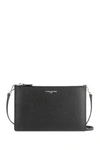 Lancaster Saffiano Element Leather Shoulder Bag In Black