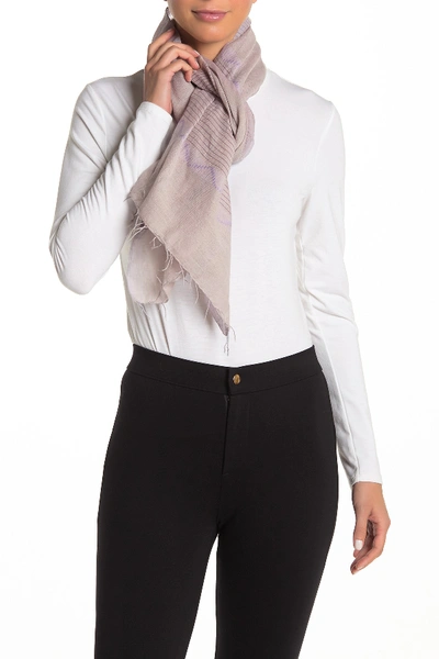 Eileen Fisher Cotton Blend Scarf In Malow