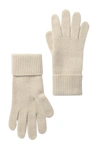 Portolano Cashmere Ribbed Gloves In Yogi Ivory