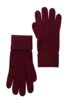 Portolano Cashmere Ribbed Gloves In Rum