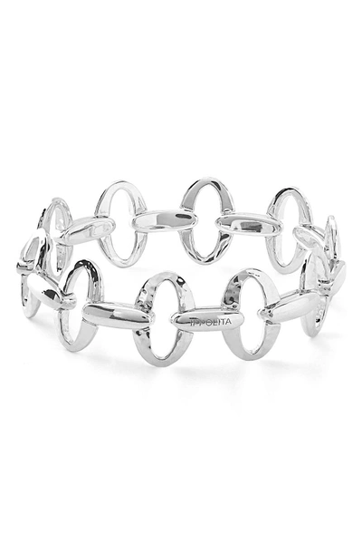 Ippolita Glamazon Small Oval Link Bracelet In Silver