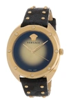 VERSACE Women's Shadov Snake Embossed Leather Strap Watch, 38mm