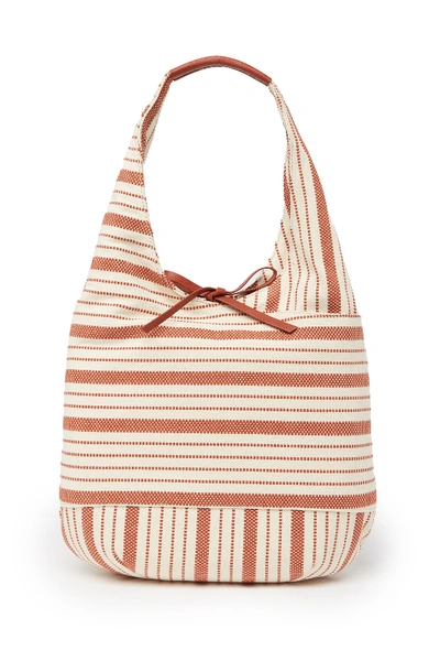 Lucky Brand Mia Woven Hobo In Red 16