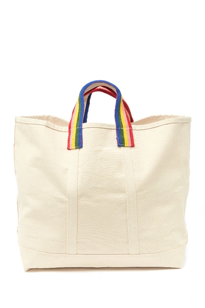 Loeffler Randall Rainbow Handle Weekend Bag In Natural/rainbow