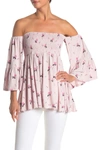 Free People Lana Off The Shoulder Tunic In Lilac