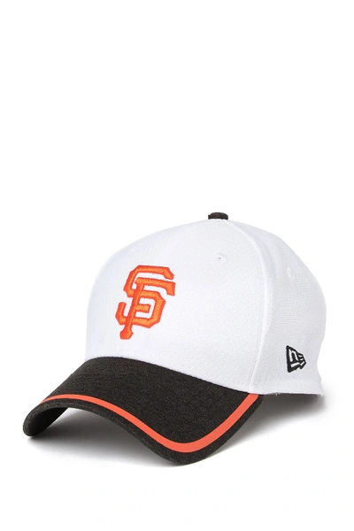 New Era Mlb San Francisco Giants Tinted Trim Cap In White/black/orange