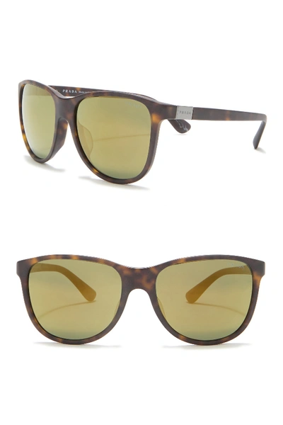 Prada 58mm Square Sunglasses In Matte Hav