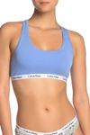 Calvin Klein Carousel Racerback Bralette In Carolina Blue