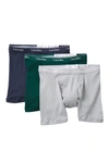 Calvin Klein Boxer Briefs - Pack Of 3 In Indigo/forest/high