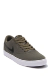 Nike Sb Check Solar Canvas Sneaker In 202 Mdoliv/sequoi