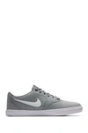 Nike Sb Check Solar Canvas Sneaker In 003 Col Gy/white