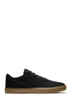 Nike Sb Check Solar Canvas Sneaker In Black/black