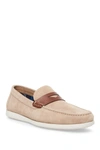 Steve Madden Faris Slip-on Loafer In Taupe Sued