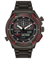 CITIZEN ECO-DRIVE MEN'S ANALOG-DIGITAL CHRONOGRAPH PROMASTER SST BLACK STAINLESS STEEL BRACELET WATCH 46MM