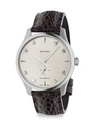 GUCCI G-Timeless Stainless Steel & Leather-Strap Watch