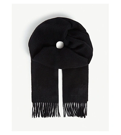 Paul Smith Accessories Cashmere Scarf In Black