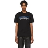 VERSACE BLACK EMBROIDERED LOGO T-SHIRT