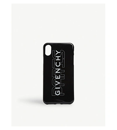 Givenchy Logo Iphone X/xs Cover In Black White