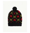 GUCCI STAR-INTARSIA WOOL BEANIE