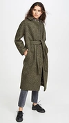 GANNI BOUCLE WOOL COAT