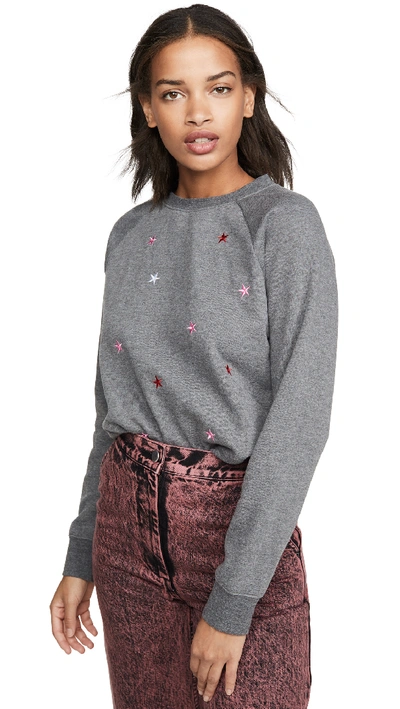 South Parade Mini Stars Sweatshirt In Dark Heather Grey