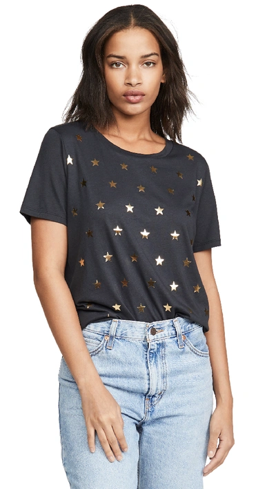 South Parade Mini Stars Tee In Smoke Black