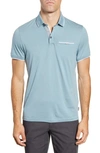 Ted Baker Derry Slim Fit Polo In Light Blue Sterling