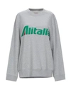 Alberta Ferretti Alitalia Logo Embroidery Grey Sweatshirt In Grey