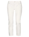 Dondup Denim Capris In Beige