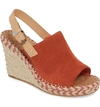 Toms Monica Slingback Wedge In Spice Suede