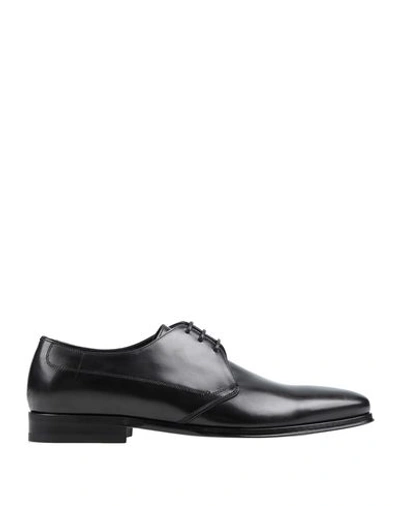 Dolce & Gabbana Black Leather Derby Formal Dress Men Shoes