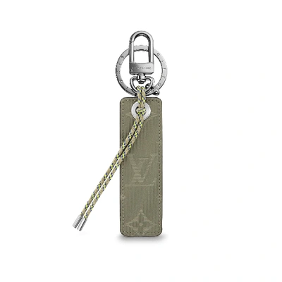 Pre-owned Louis Vuitton Fluo Tab Bag Charm And Key Holder Monogram Grey