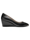 COLE HAAN GRAND AMBITION LEATHER WEDGE PUMPS,400011467641