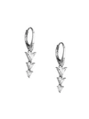 Adriana Orsini Rhodium-plated Sterling Silver Cubic Zirconia Drop Earrings