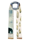 BURBERRY Oyster, Monogram & Mariner-Print Silk Scarf