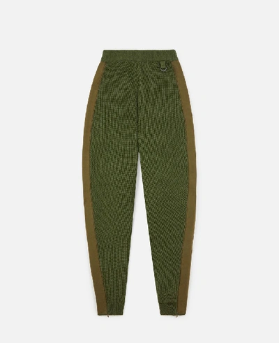 Stella Mccartney Khaki Knit Pants In Green