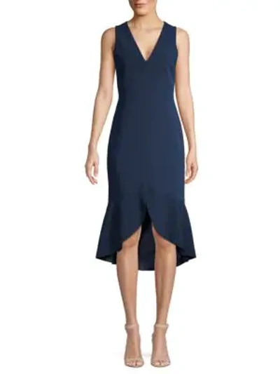 Alice And Olivia Sleeveless Sheath Dress In Sapphire