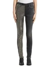 ALEXANDER WANG Studded Slouchy Slim-Fit Jeans