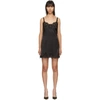 DOLCE & GABBANA DOLCE AND GABBANA BLACK SILK SHORT DRESS