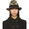 DOLCE & GABBANA Brown & Tan Leopard Print Hat