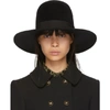 DOLCE & GABBANA DOLCE AND GABBANA BLACK RABBIT FUR FEDORA