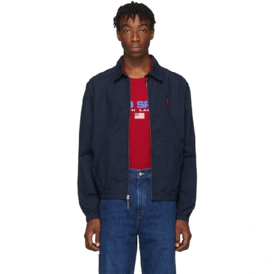 Polo Ralph Lauren Windbreaker Baracuda Unlined Jacket In Navy