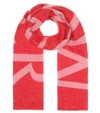 MONCLER Logo羊毛混纺围巾,P00406067