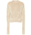 CHLOÉ RIBBED WOOL-BLEND SWEATER,P00408732