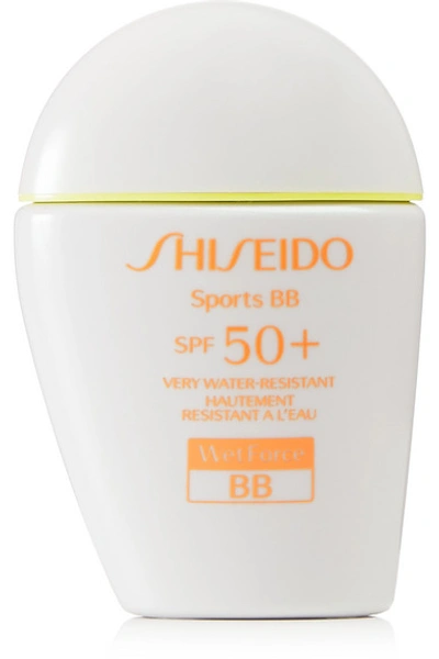 Shiseido Sports Bb Wetforce Spf50+ - Medium, 30ml In White